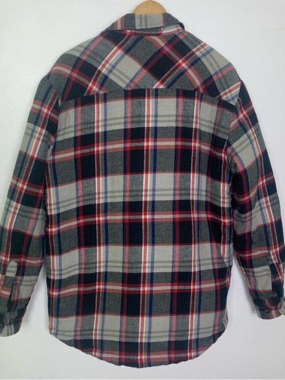 Dickies Plaid Quilted Shirt Jacket Shacket - Picture 4 of 6